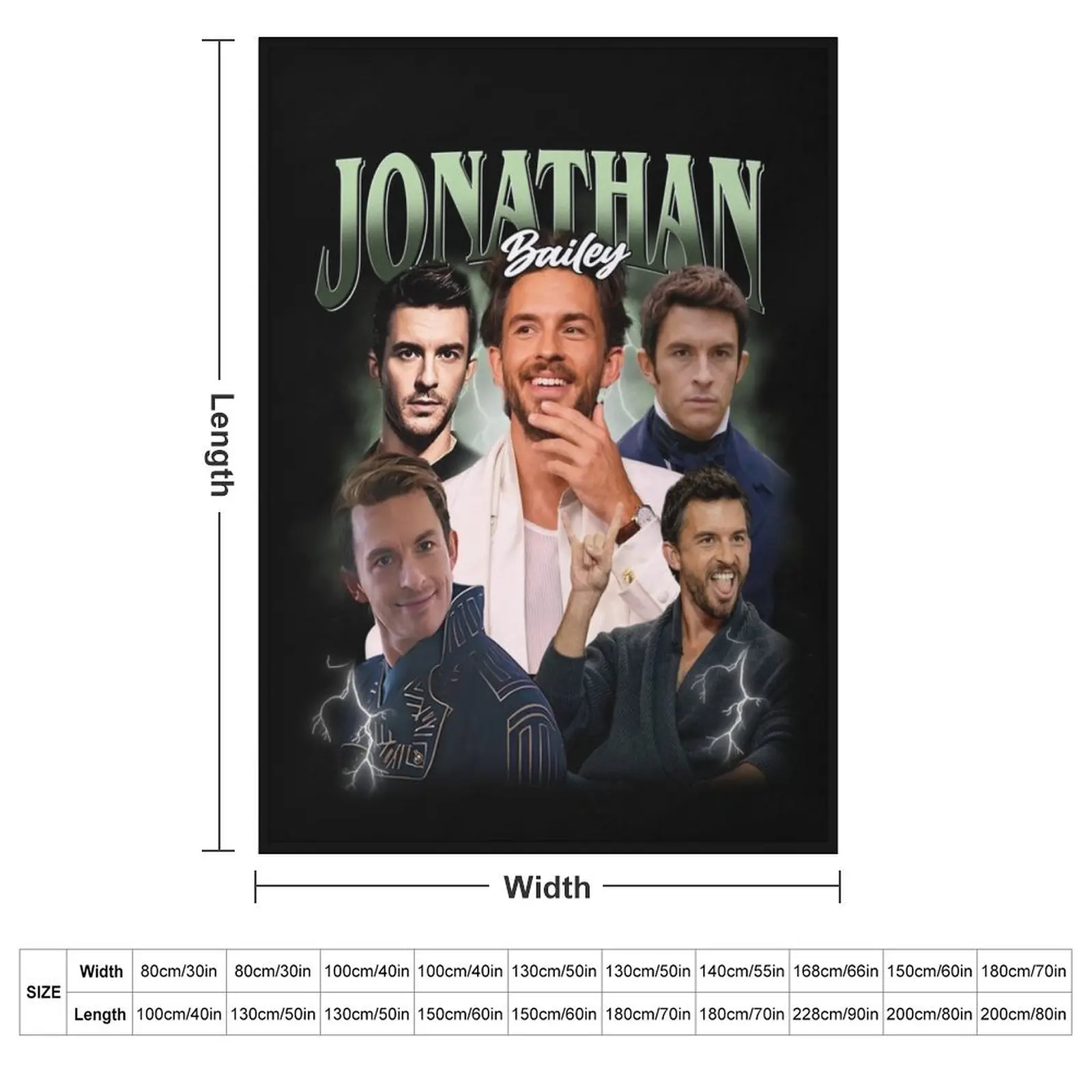Vintage Jonathan Bailey Fiyero, Retro Bootleg 90s Wicked Movie 2 Throw Blanket Heavy Sofa Quilt Hairy Blankets