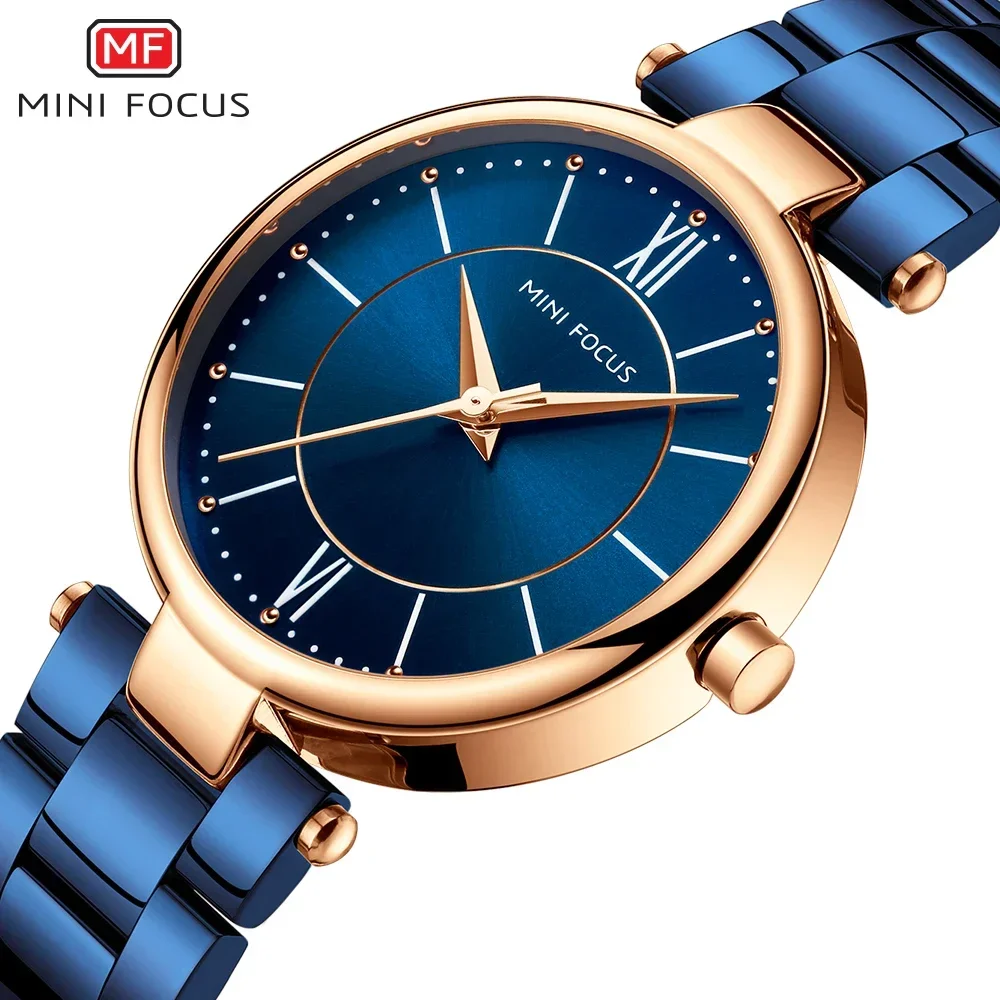 MINI FOCUS Bracelet Clock Luxury Fashion Ladies Watch Woman Girls Gift Wristwatch Women Stainless Steel Quartz Watches 0189L