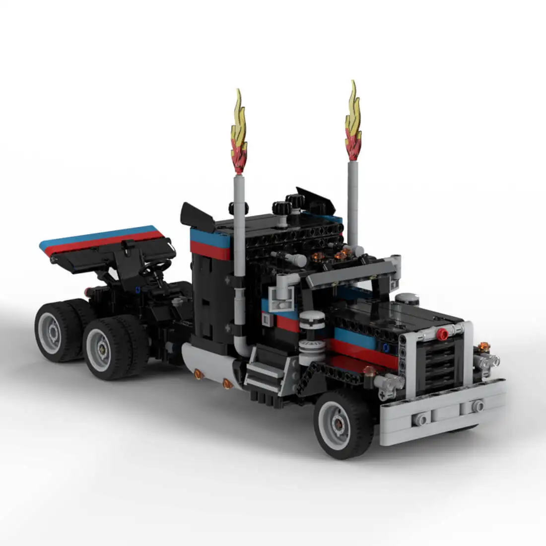 

Custom MOC-109719 Tech Detachable Truck Model Lorry Vehicle ( 957+ Parts）