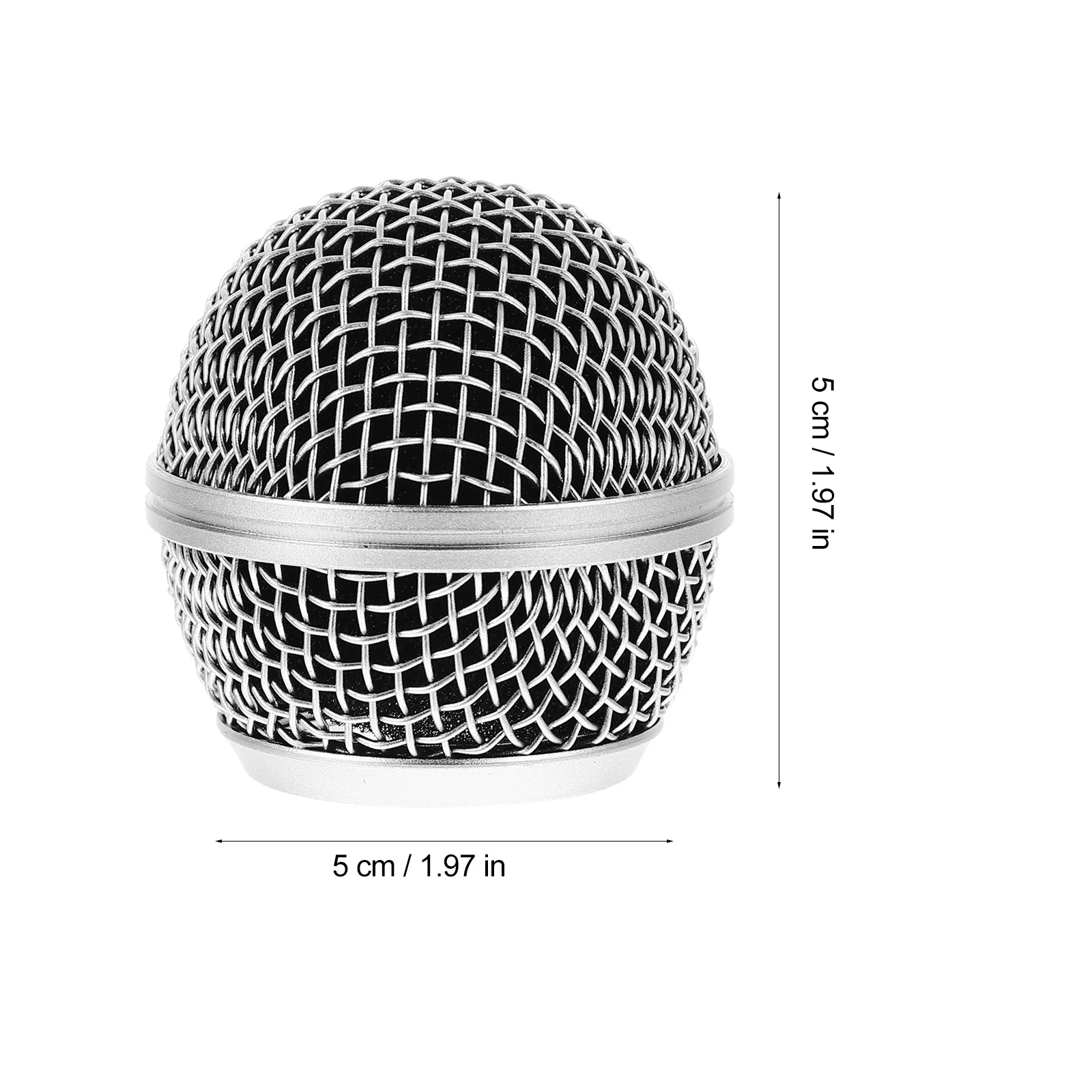 

Microphone Metal Grill Replacement Ball Head Mesh Mic Cover Shockproof Windscreen Practical Wireless Mic Supplies