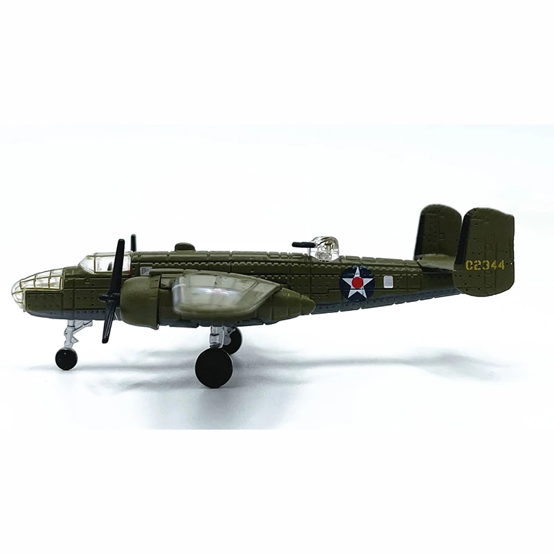 Diecast 1:200 Scale American B-25 Bomber Original Finished Alloy Airplane Model Simulation Static Collectible Toy Gift