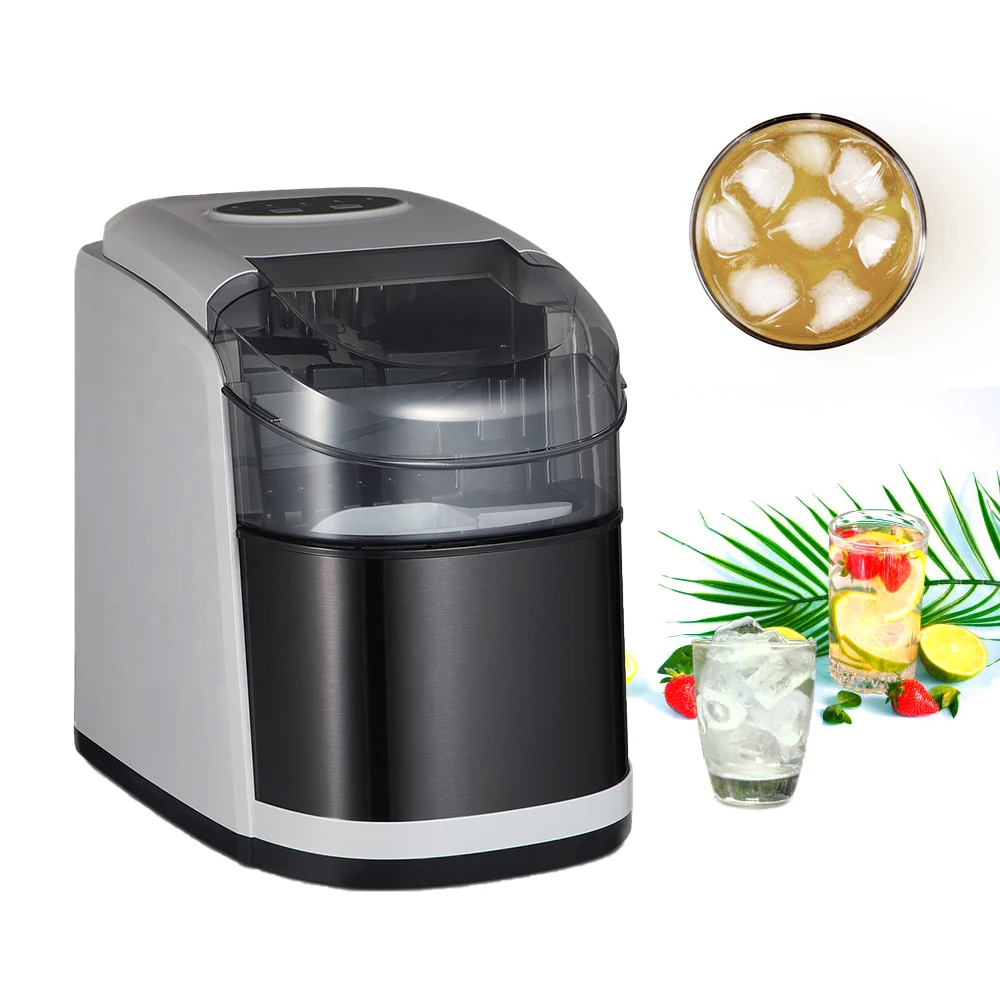 

Countertop Ice Cube Shaping Machine 105W Electric Automatic Ice Block Maker 15KG/24H For Cocktail Bubble Tea Cold Drinks