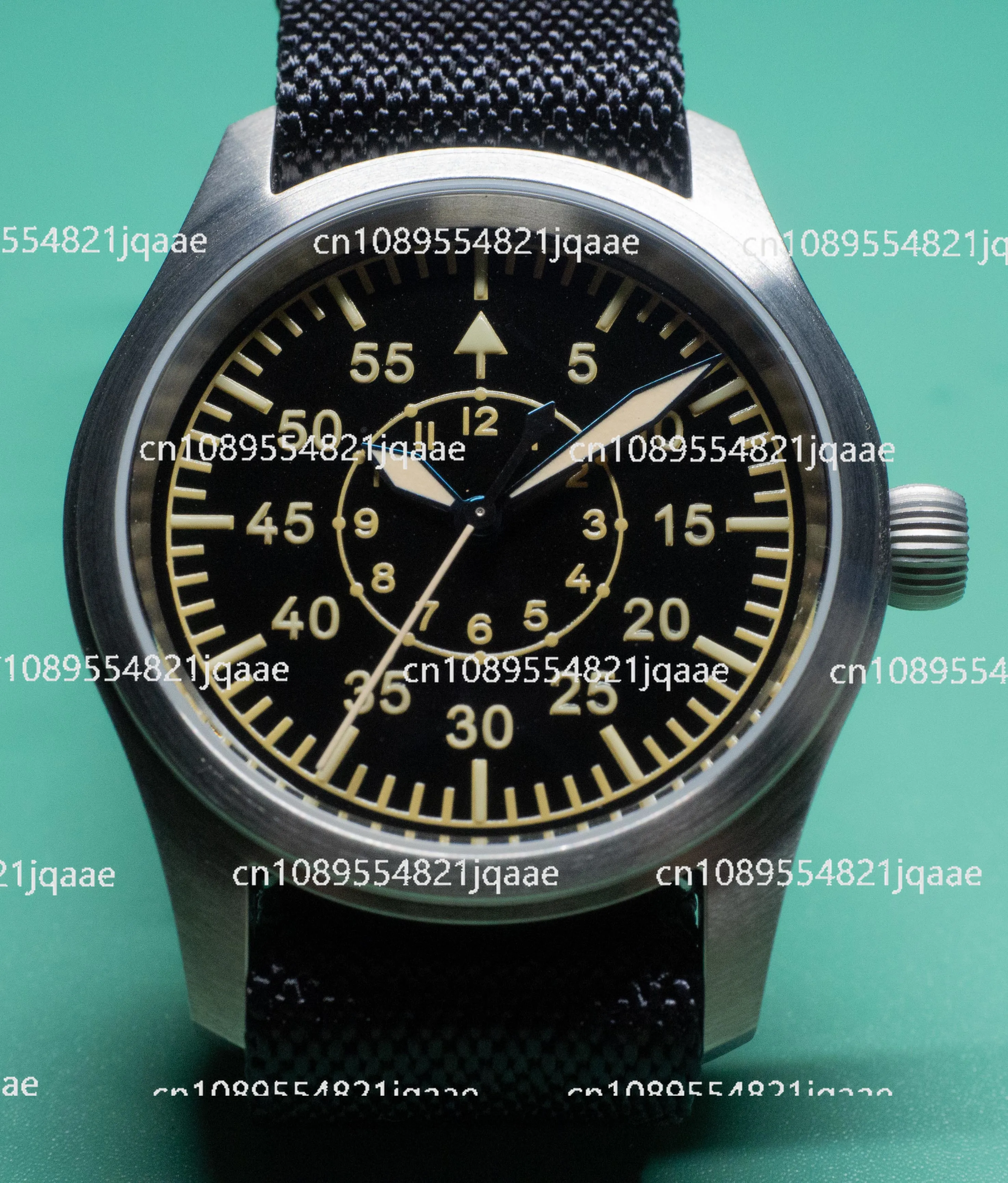 2024 New men's customized watch [escapement time] 38MM pilot VH31 quartz watch retro super luminous 100M waterproof