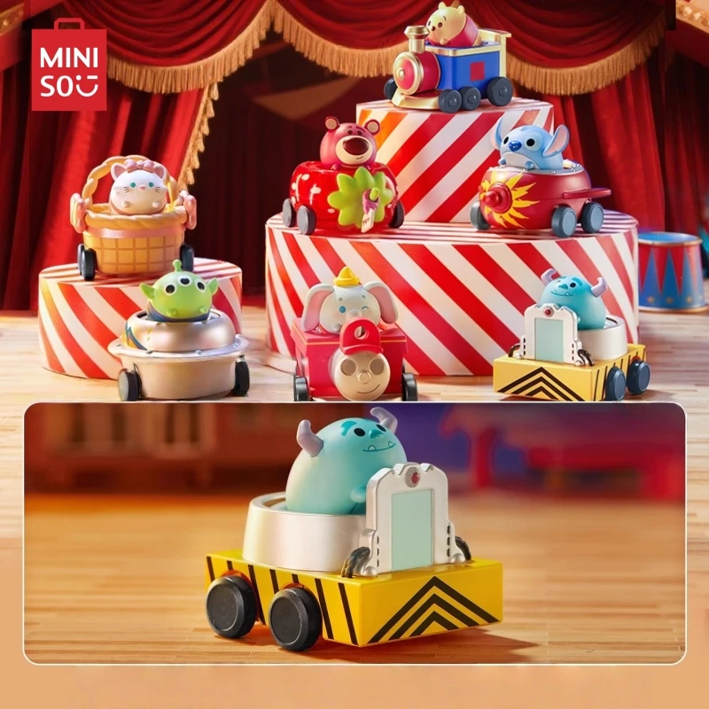 MINISO ดิสนีย์ ซองซอง พาร์เดย์ ซีรีส์ กล่องสุ่ม โมเดลสติทช์น่ารัก ของตกแต่งอนิเมะ ของเล่นเด็ก ของขวัญวันเกิด
