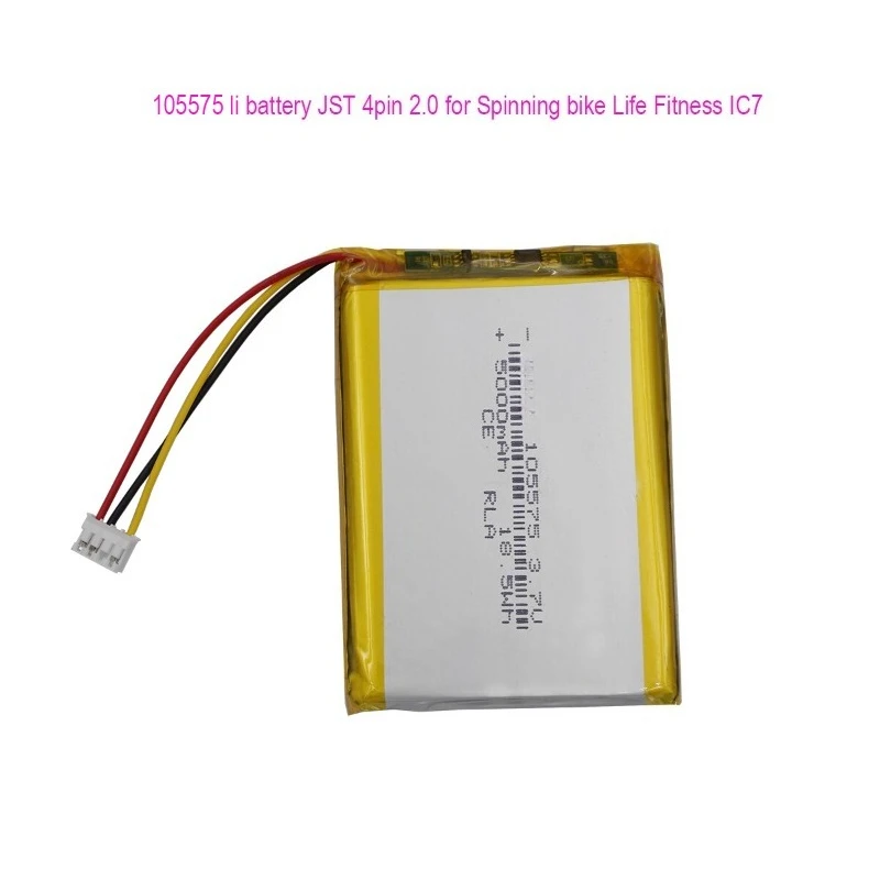 

Литий-полимерный аккумулятор 3.7V 5000mAh 18.5Wh 105575 с разъемом JST 4pin 2.0mm