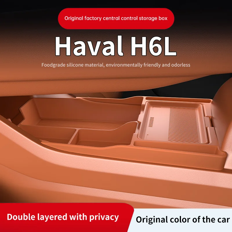 

For 2025 Haval H6L & Xiaolong MAX Center Console Lower Storage Box Glasses Organizer Car Interior Modification Accessories