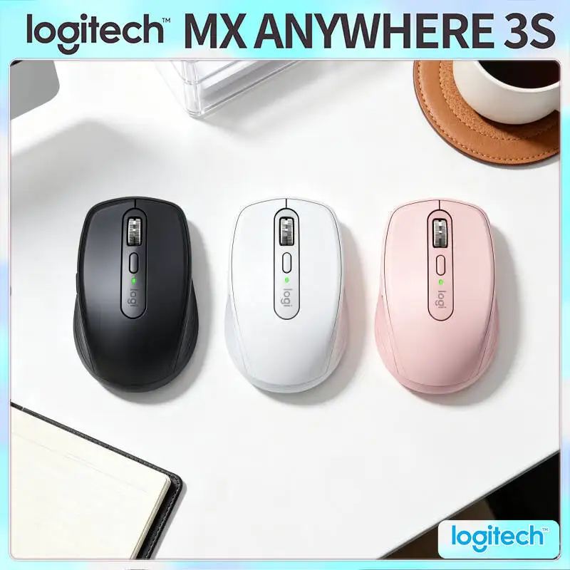 

Durable MX Anywhere 3S Mouse - 8000 DPI, Hyper-Scroll Wheel, Silent Click, Ideal for Freelance Pastry Chef Travel Work