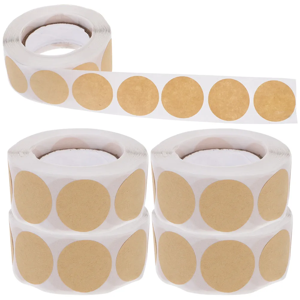 

Round Colored Dot Stickers 5 Rolls Adhesive Dots for Home Office Organization and Sealing Funny Stickers Round Labels