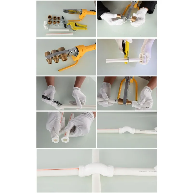 PPR جسر الكوع موصل تجهيزات أنابيب المياه 20/25/32/40/50/63 مللي متر محول اكسسوارات الساخن تذوب الأنابيب خط أنابيب وضع التعديل #6