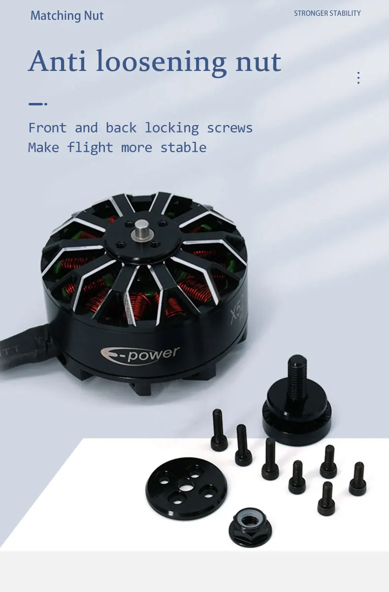 4 Stück E-POWERRC 4S-8S X4215 400KV 650KV X5215 250KV 340KV 420KV 500KV Bürstenloser Motor für 15-16 Zoll FPV Freestyle RC-Drohnen – Detail 13