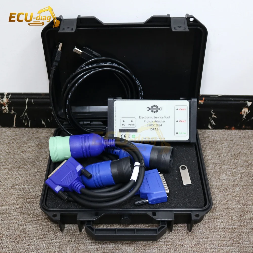 for CNH Diagnostic Tool DPA5 V9.11 Heavy Duty Truck OBD2 Code Reader for Trailer Bus Wheel Loader Excavator Tractor