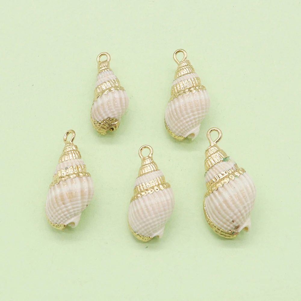 

Natural Conch Sea Shell Cowrie Pendant Ocean Beach Bohemia Jewelry Accessories Phnom Penh Charms for Jewelry Making DIY Necklace