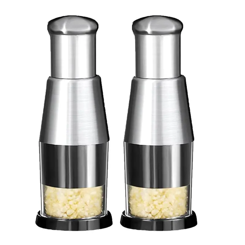 A53Q-2PCS Manual Pressed Chopper Manual Pressed Chopper Manual Pressed Garlic Chopper Mini Manual Pressed Chopper Easy Install