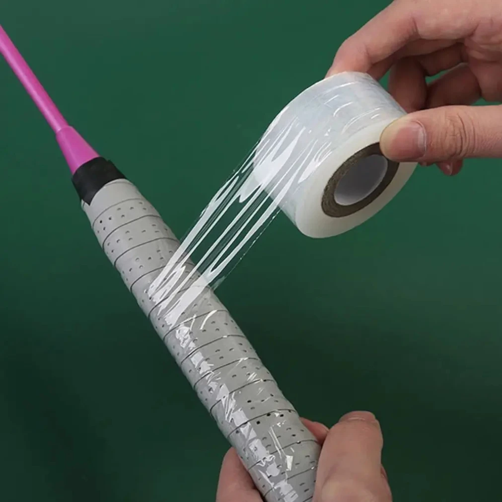 1 لفة مضرب بدمنتون Overgrip منشفة العصابة فتيلة فيلم مضارب التنس قبضة دعم وسادة مكافحة الشائكة غطاء مقاوم للماء