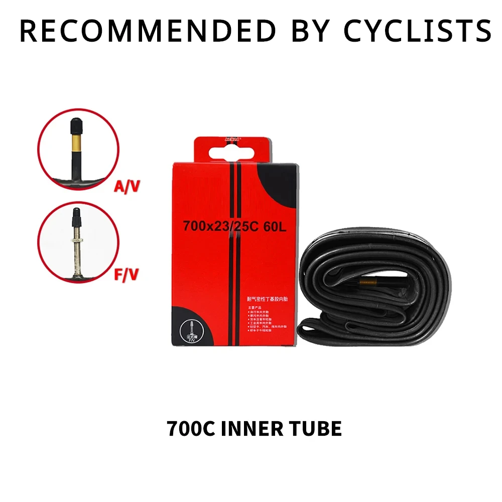 Bicycle Tire Inner Tube 700C 18-23C 23-25C 28-32C 35-43C 45C Camera Schrader Presta Valve Inner Tube Road Bike Tyre