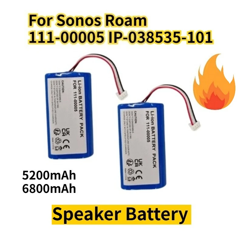 Speaker Battery for Sonos Roam 111-00005 IP-038535-101