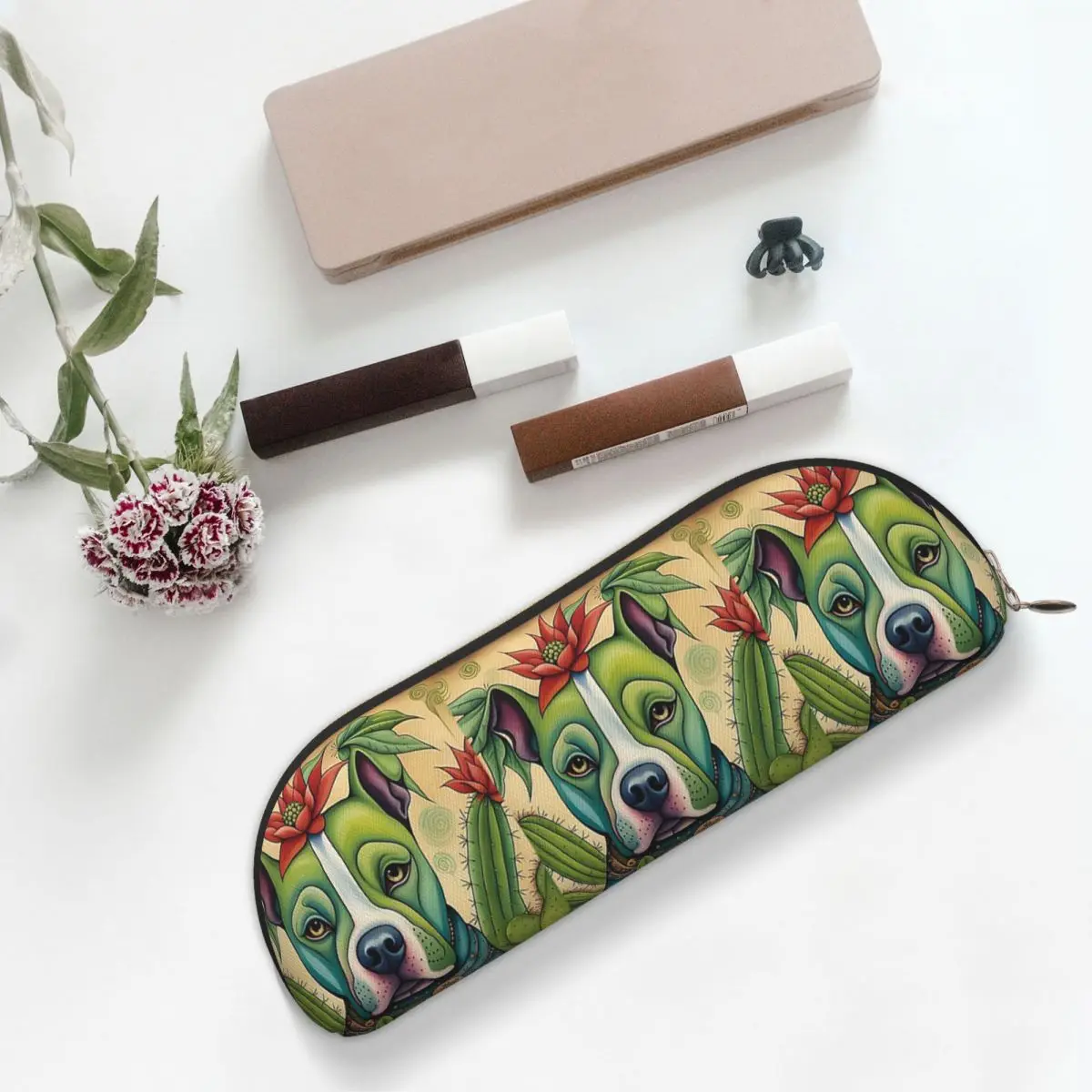 Пеналы Pit Bull Prickly Portraits, пенал для хранения канцелярских принадлежностей, большая коробка для ручек, сумка для карандашей, детская школа