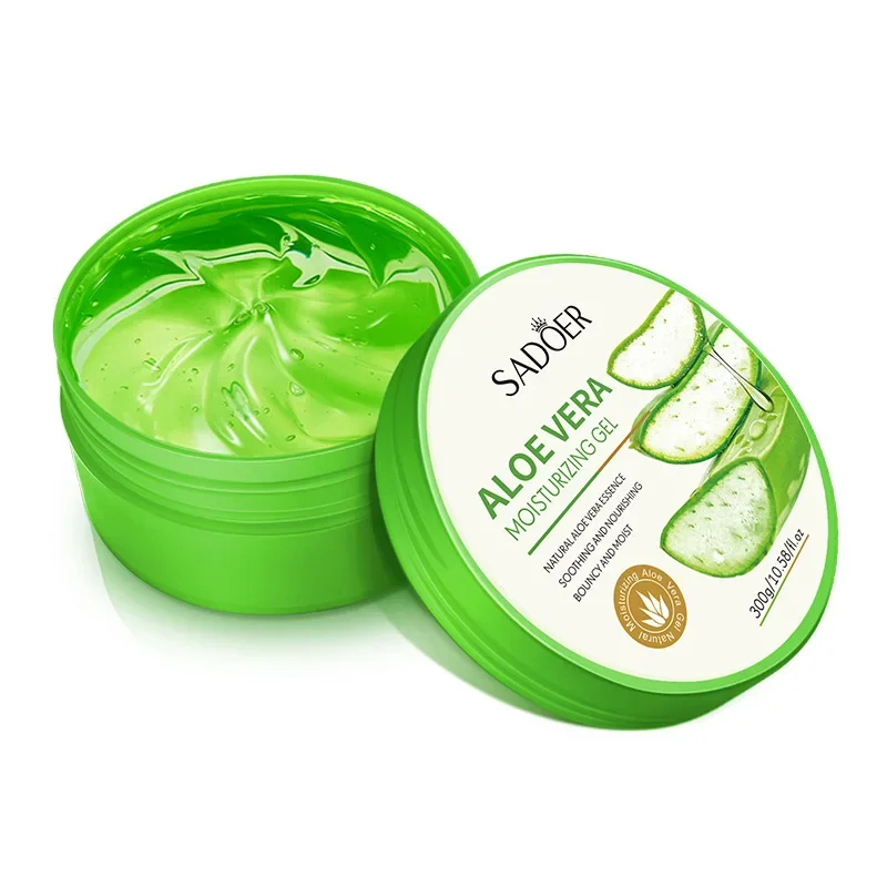 Nature Concentrated Pure Aloe Vera Gel Face Cream Moisturizing Hydrating 300ml After Sun Repair Soothing Gel Face Serum Mask