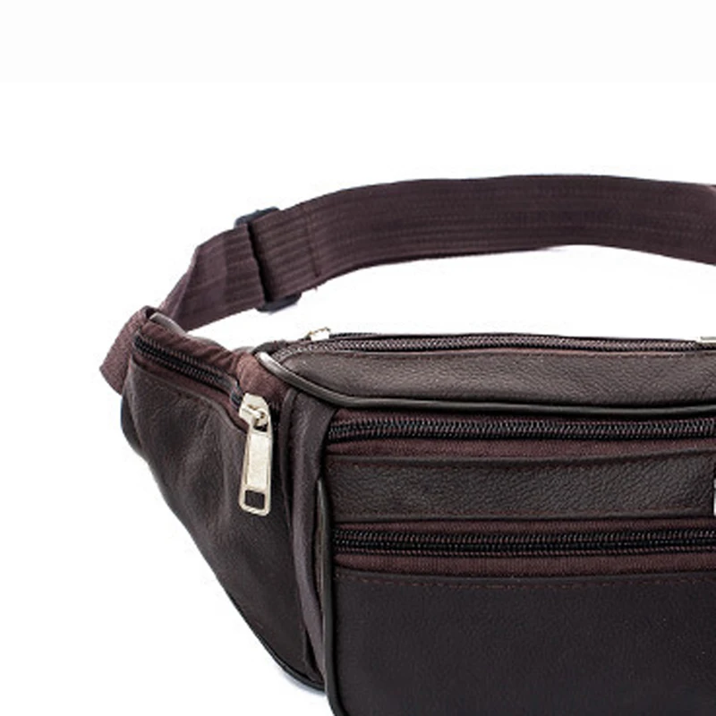 Herren-Hüfttasche aus PU-Leder, Gürteltasche, Herren-Bauchtasche aus Kunstleder, modische, luxuriöse kleine Umhängetasche für Herren. – Detail 18