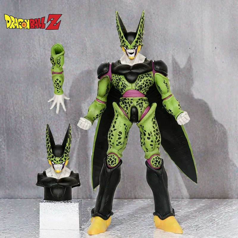 

Dragon Ball Cell Double Head Standing Pose Action Figures Model Doll Toys Collectible Desktop Ornaments Kids Birthday Xmas Gifts