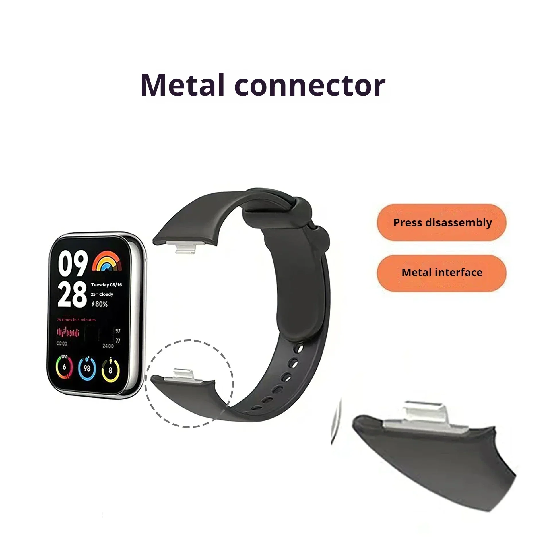 Original Silicone Strap For Redmi Watch 6 Active/6 Lite/6 5 4 Comfortable Bracelet For Xiaomi Mi Band 10-9 Pro 8 Pro Accessories