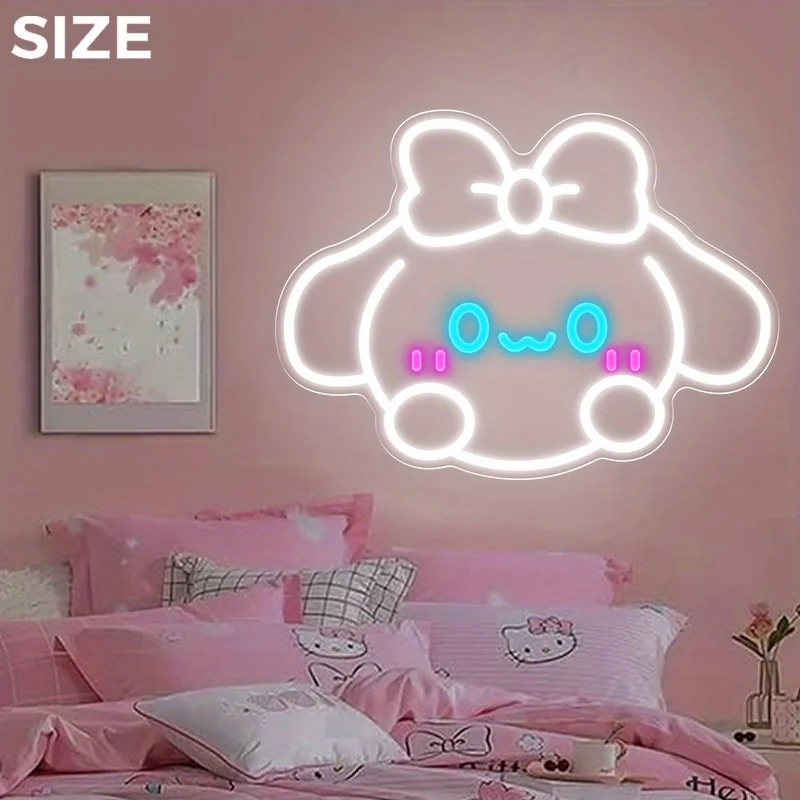 

Cinnamoroll Neon Sign USB Dimmable LED Neon Light Sign Wall Art Decoration for Gameroom Bedroom Livingroom Bar Party Gifts