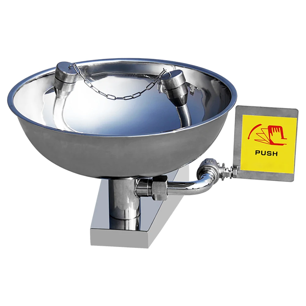 

Stainless Steel Safety Equipment Emergency Eye Wash Station Wall Mounted Eye Wash Bowl Washer Fist Aid Too