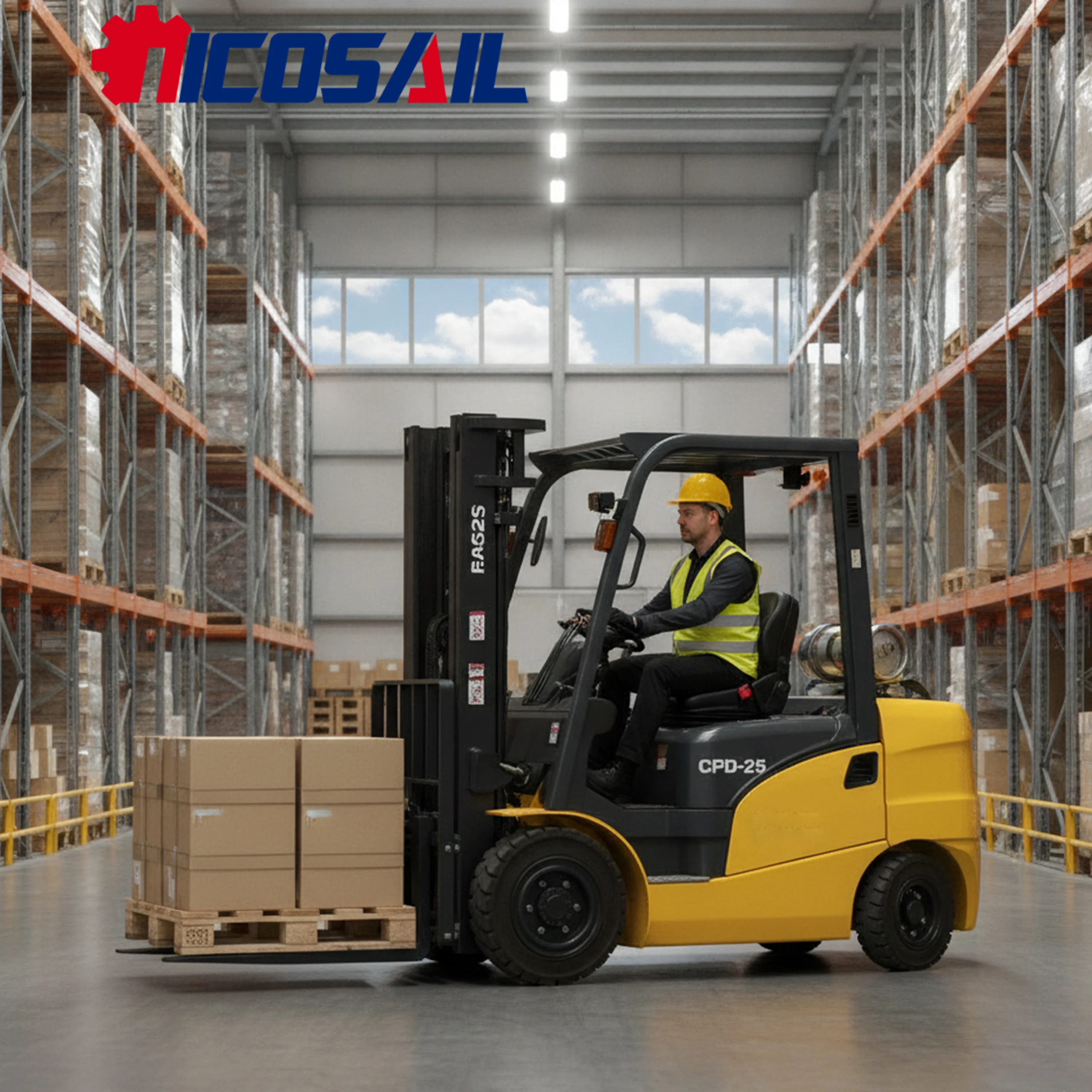 Custom Small Forklift Truck for Lighting Product Storage CE Euro 5 Hydraulic Lifting Machine Equipment