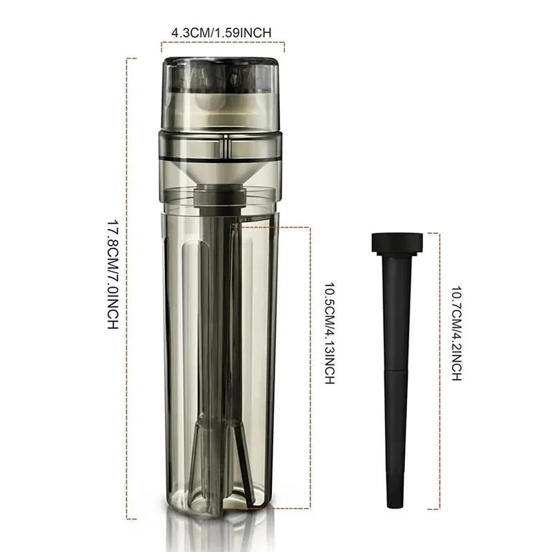 1pcs Protable Tobacco Filling Grinding Storage Integrated Dry Herb Pre Roller Paper Pipes Plastic Grinder Smoking Accessories