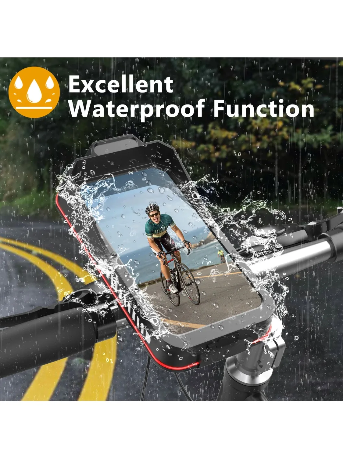 AliExpress Maerknon Waterproof Motorcycle Bicycle Mobile Phone Holder Universal Bike Handlebar Mount Navigation Stand for 4.7-7.0 inches Cellphone