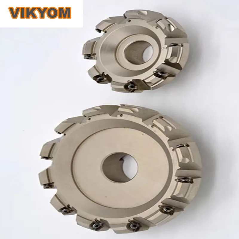 MFB 45 Degree Face Milling Cutter Disc With Rough Coating Double-Sided Stainless Steel Good Shock Resistance Long Service Life