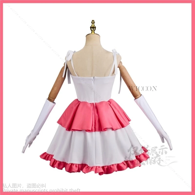 أفلام الرعب الكمال JK كيريجو ميما تأثيري حلي شعر مستعار الوردي الأبيض فستان الأميرة امرأة مثير جميل كرنفال حفلة البدلة لوليتا