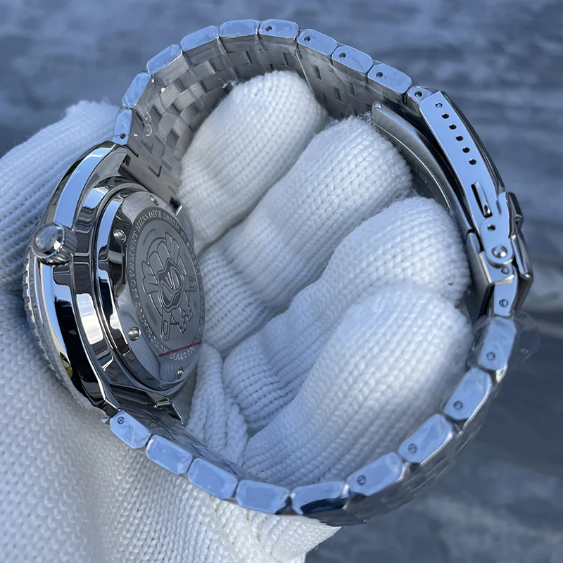 STEELDIVE Men Diver Watch Sport Automatic Mechanical Wristwatch 1000m Waterproof BGW-9 Luminous Ceramic Bezel Sapphire NH35 Blue