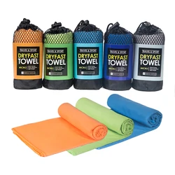 Microfiber Sports Towel, Super Absorvente, Secagem rápida, Ultra Macio, Toalha de ginástica compacta para viagens