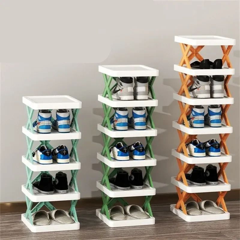 

For Storing Shoes BDetachable Multi-layer Shoe Rack Shoe Storage Box Stackable Organizers Organizer Folding Hallway Shelf Home