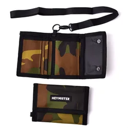 Oxford Trifold Wallets For Shoulder Sling Wallets Youth Men Women Short-style Hasp Card Purse Girls Boys Hasp Card Case Holder