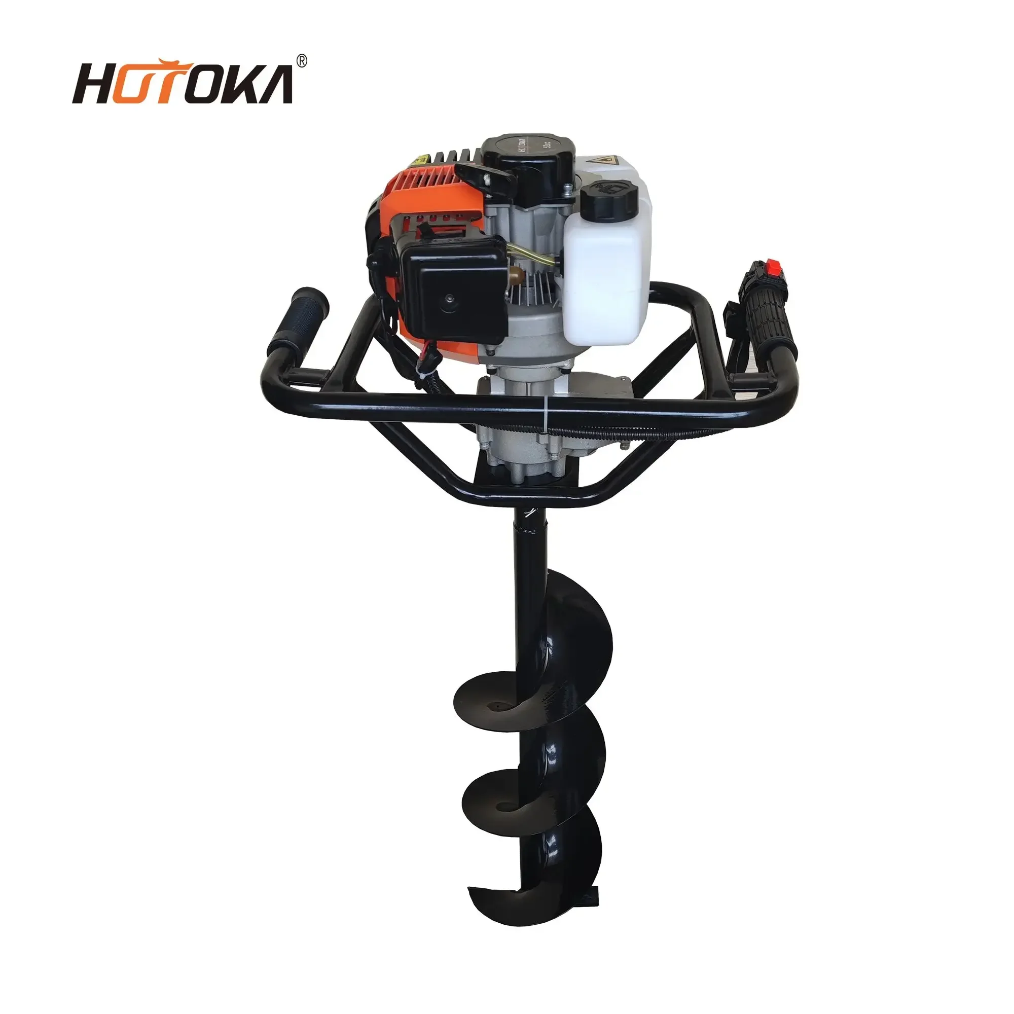 Handle removable convenient 52cc Tree planting digging machines ground hole drill earth auger