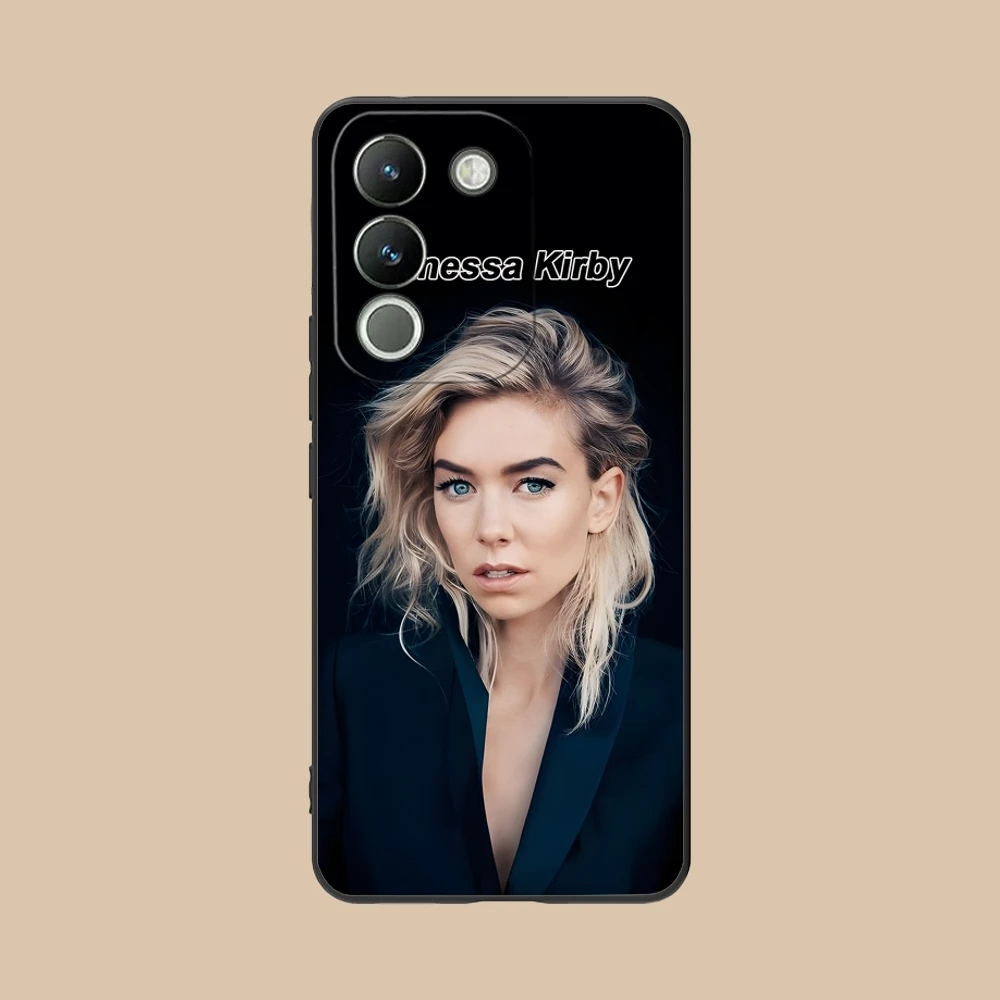 Vanessa Kirby 페인팅 모바일 휴대폰 케이스, VIVO Y95 Y93 Y31 Y20 V19 V17 V15 Pro X60 NEX, 블랙 소프트 폰 커버 쉘