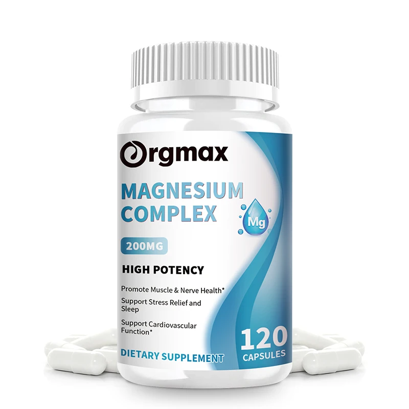 Magnesium Blend Capsules 3In1 Powerful Formula High Potency Absorption Digestion Sleep Muscle&Bone Health Magnesium Glycinate