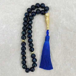 Handmade 10mm 33 Beads Glass Jewelry Bracelet Ramadan Muslim Rosary Tasbih Islamic Arab Prayer Beads Charm Bracelets Festival