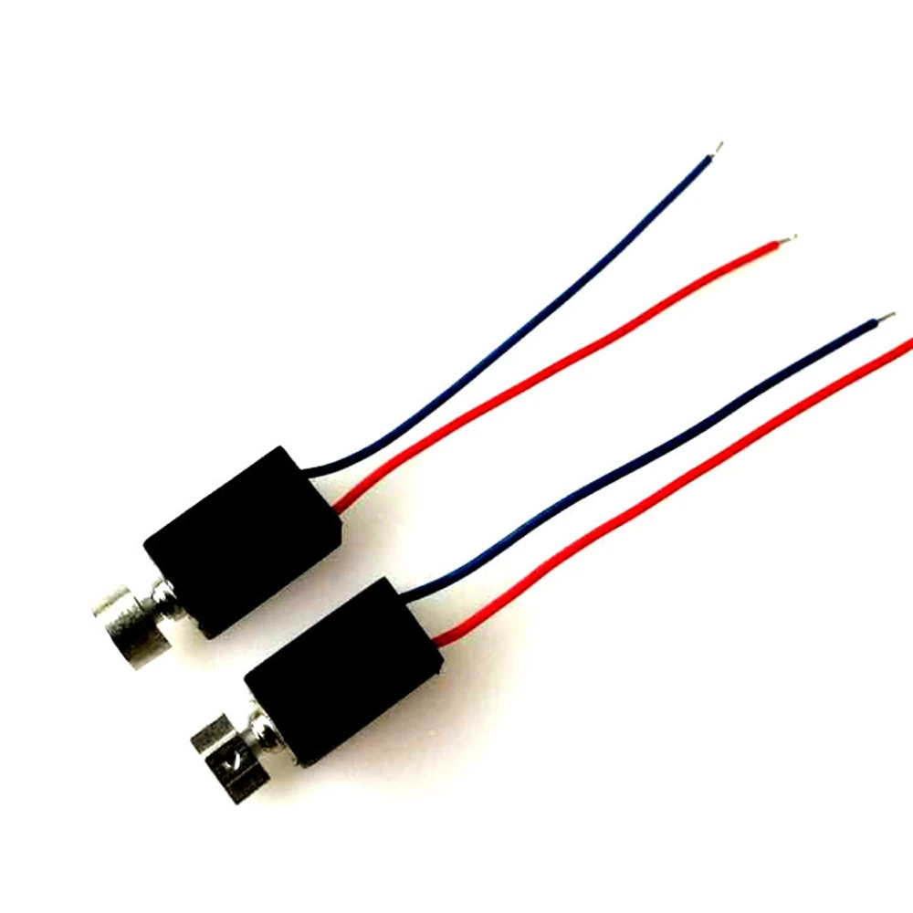Mini Micro Vibration Motor 4mmx8mm DC 3V-5V Hollow Cup Coreless Motor Small Micro DC Cylindrical Motor DIY Massager Toy 10PCS