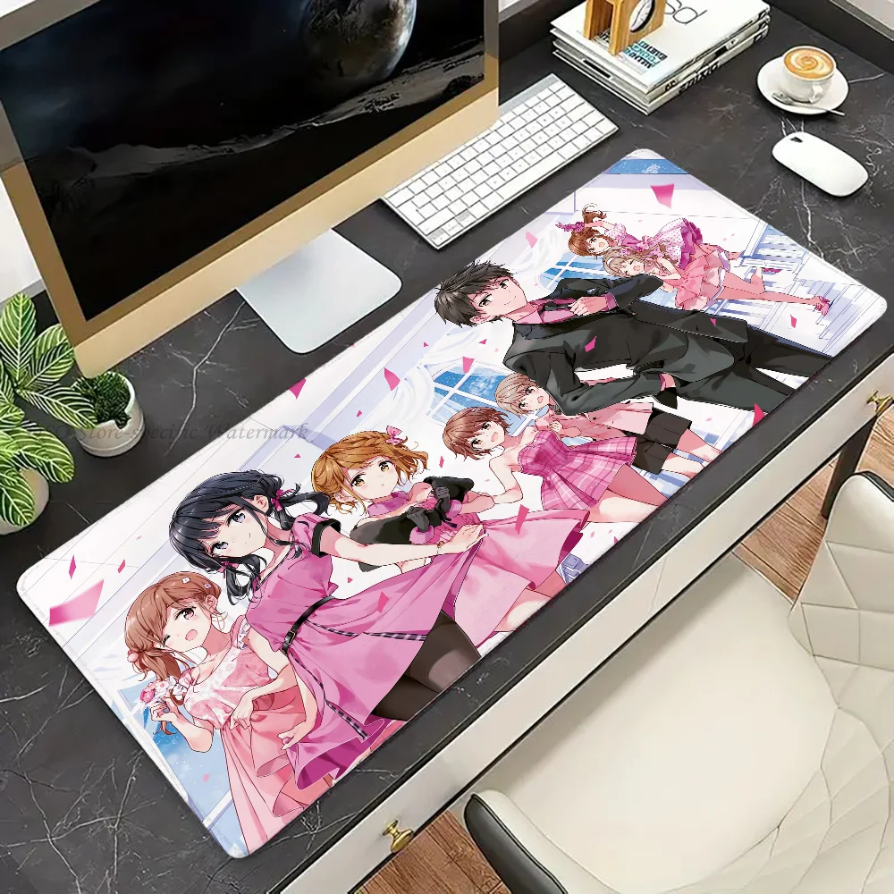 Masamune kun no Revenge Japanese manga Mousepad Mouse Mat Desk Mat With Pad Gaming Accessories Prime Gaming XXL Keyboard Pad