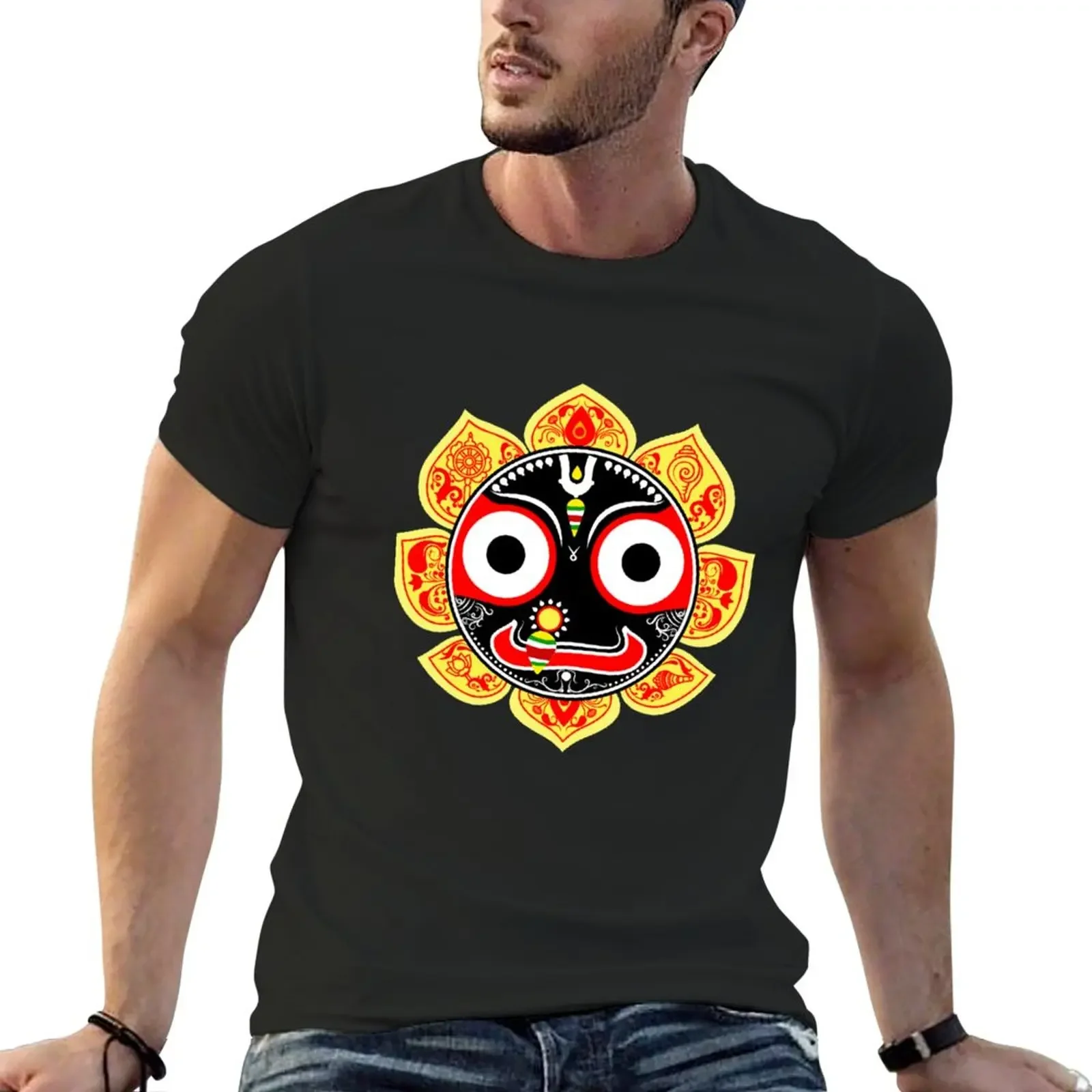 New Jagannath the lord of universe in Hinduism. Treditional art style of India known as pattachitra T-Shirt