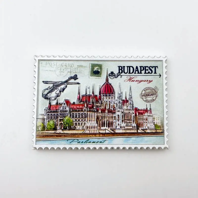 

Hungary Budapest Tourist Souvenirs Resin 3D Magnet Characteristic Souvenirs Refrigerator Magnet