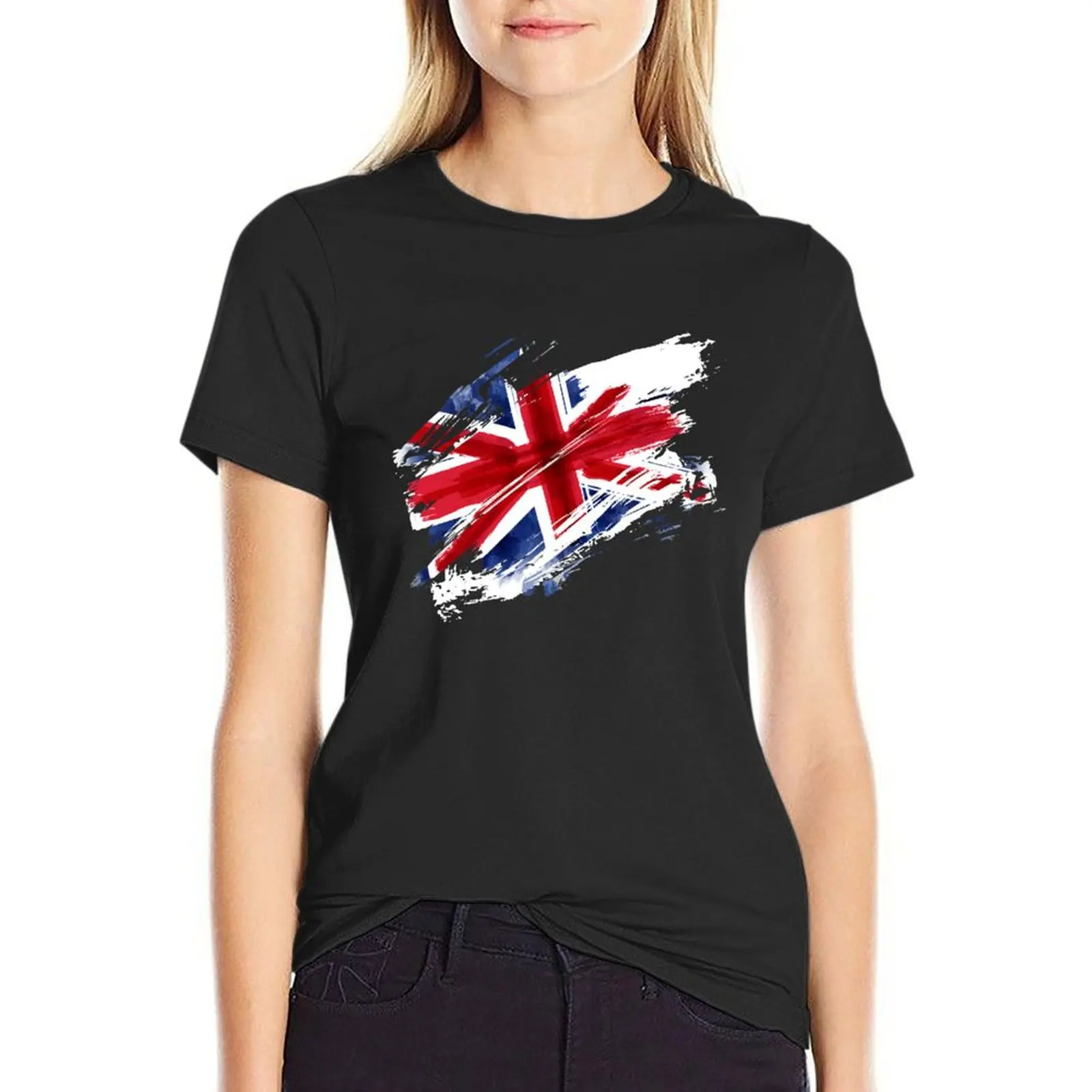 

United Kingdom Flag England London Uk T-Shirt korean fashion graphics summer blouses woman 2024