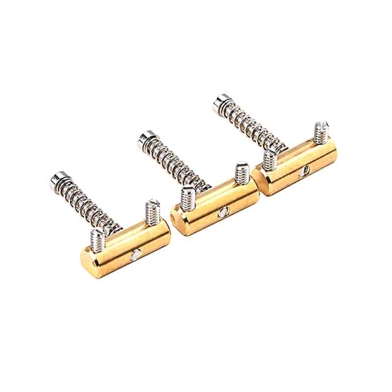 3Pcs Vintage Style Fixed Tele Electric Guitar Bridge Brass Saddles TL Bridge Guitar Suitable For TELE Electric Guitar Bridge