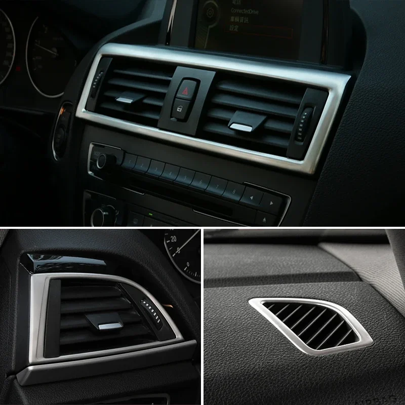 Accessories For BMW 1 Series F20 F21 116i 118i Car Interior Stainless steel Gear Shift Panel decorative Cover Trim Car Stickers