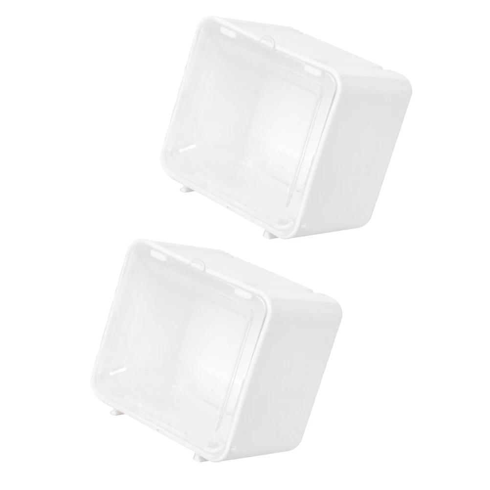 

Storage Box Stationery Tape Japanese Style White PP Small Container Girl Compact Durable Practical Home Office Dormitory Key