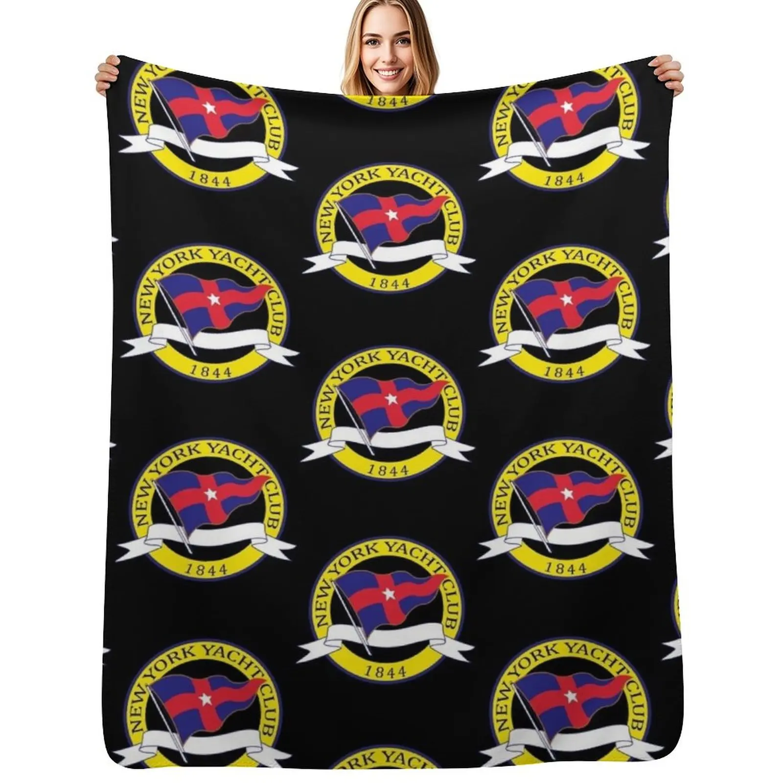 

new york yacht club Throw Blanket Blankets For Bed Designers Luxury Thicken decorative Blankets