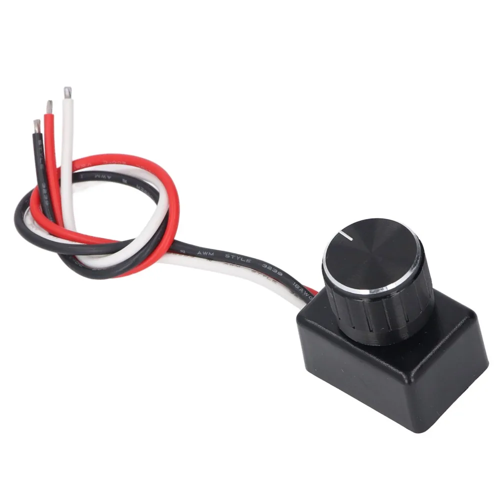 Easy 12-24V DC LED Dimmer Switch ABS Aluminum Alloy PWM Dimming DC Dimmer Switch Rotary Dimming Switch RV Lights Interior